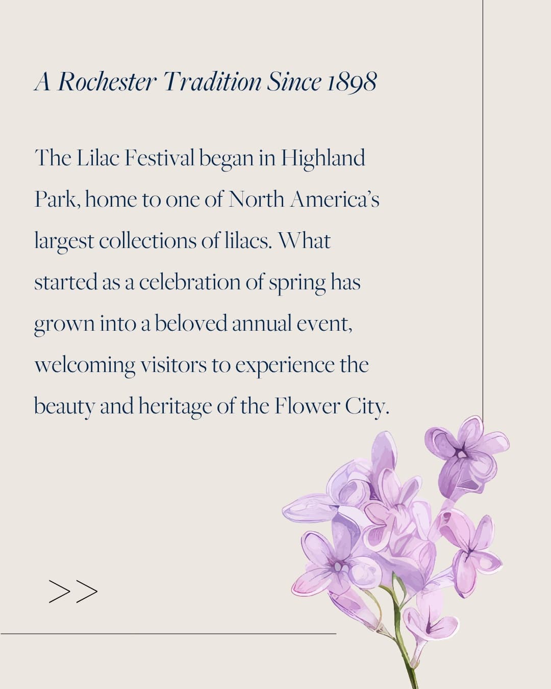 Flower City Series · Tradition