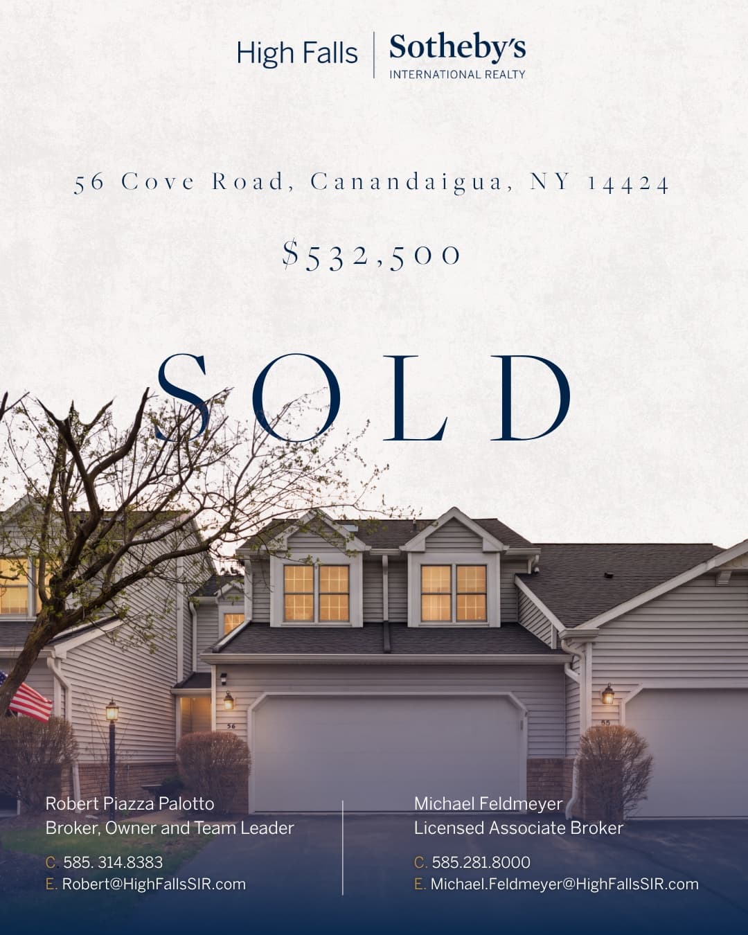 SOLD · Cove Road