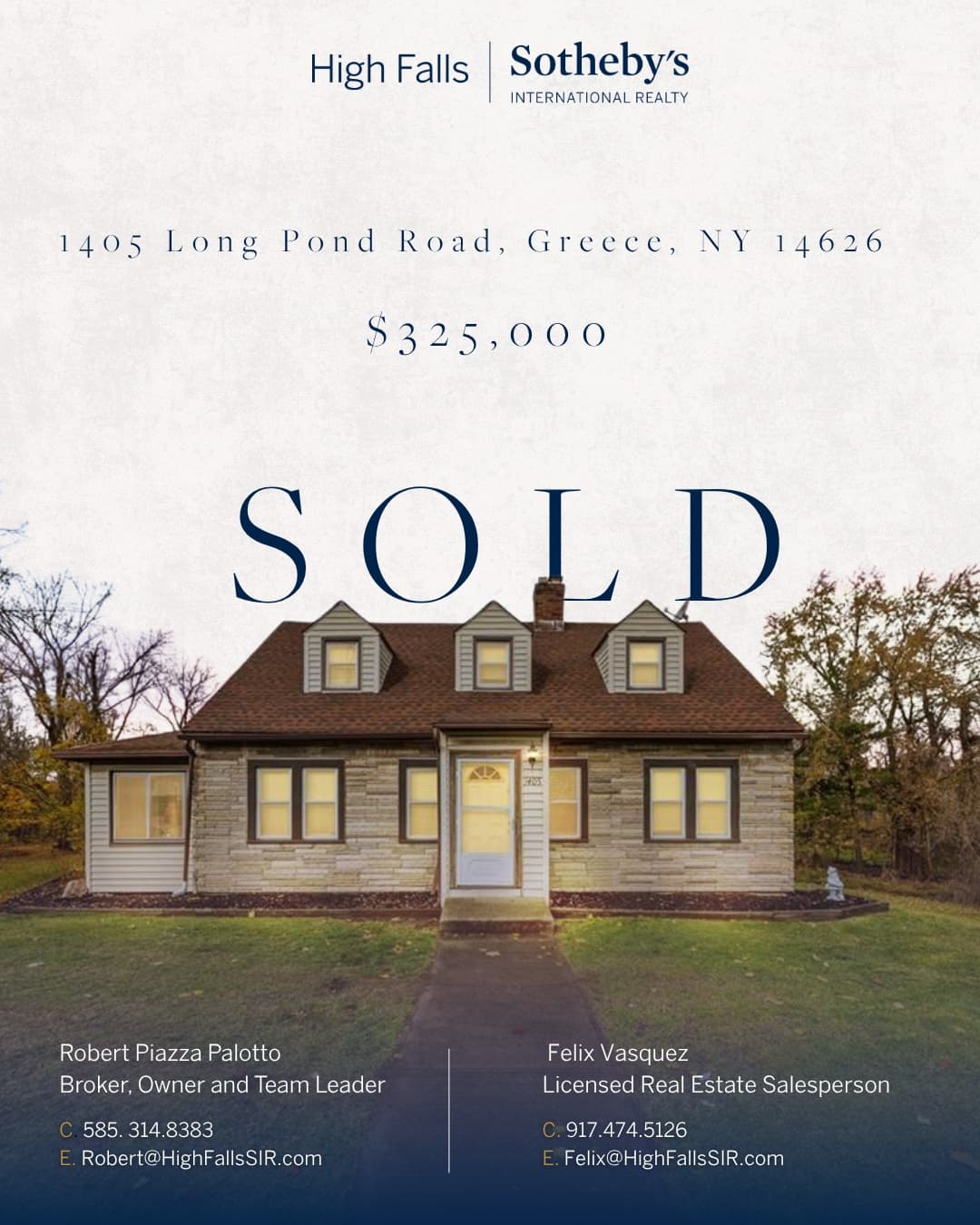 SOLD · Long Pond Road
